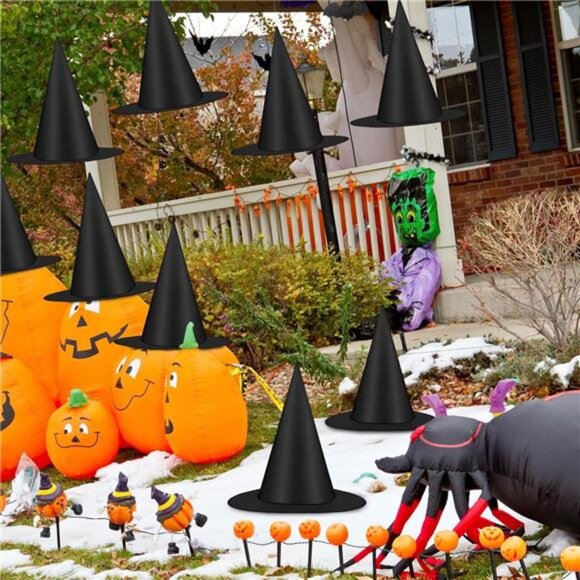 12 PCS Halloween Witch Hats - Picture 4 of 7